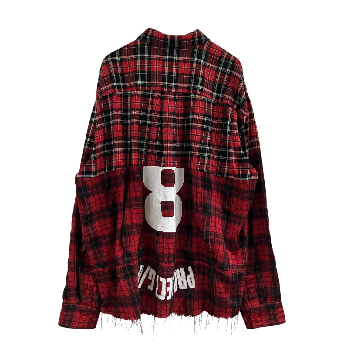 カットオフチェックシャツUPSIDE-DOWN CHECKED SHIRTS