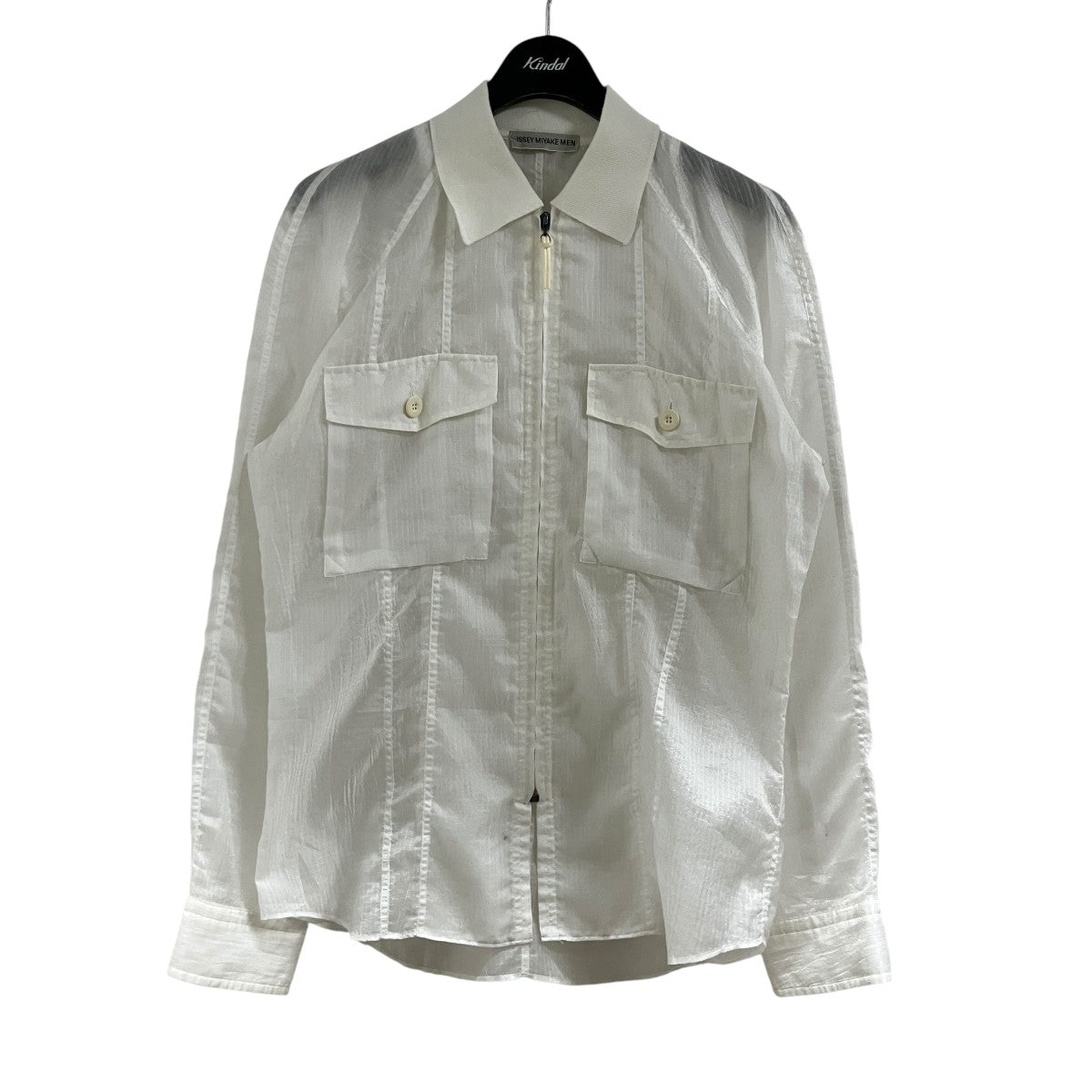 ISSEY MIYAKE MEN シースルージップジャケット 古着・中古-1枚目のアイテム画像