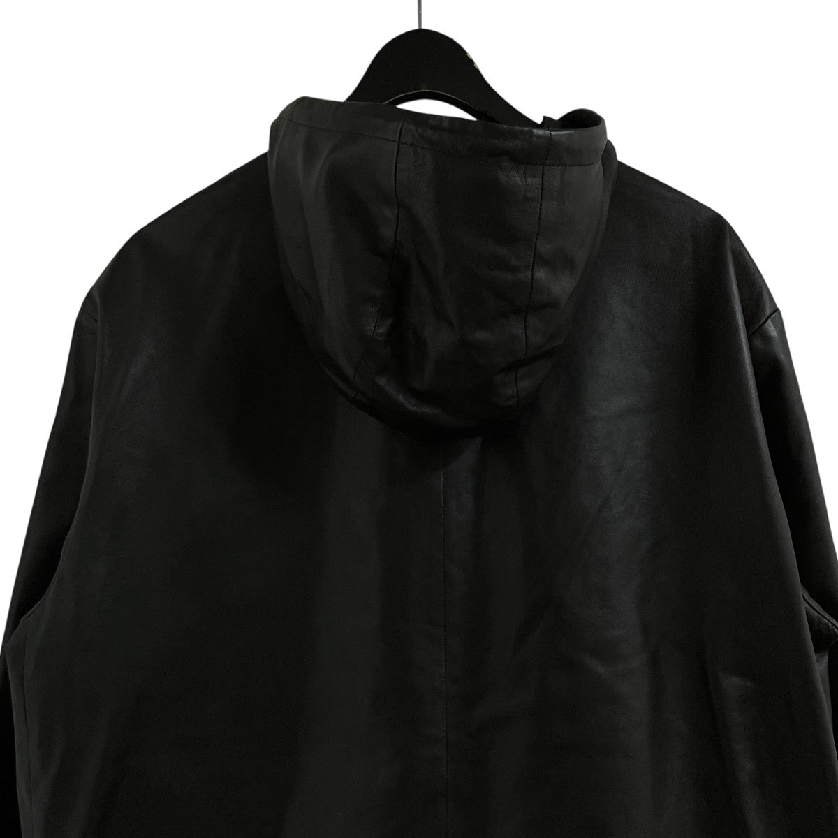 PRADA ラムレザー ジップアップフーデッドジャケット 古着・中古-4枚目のアイテム画像