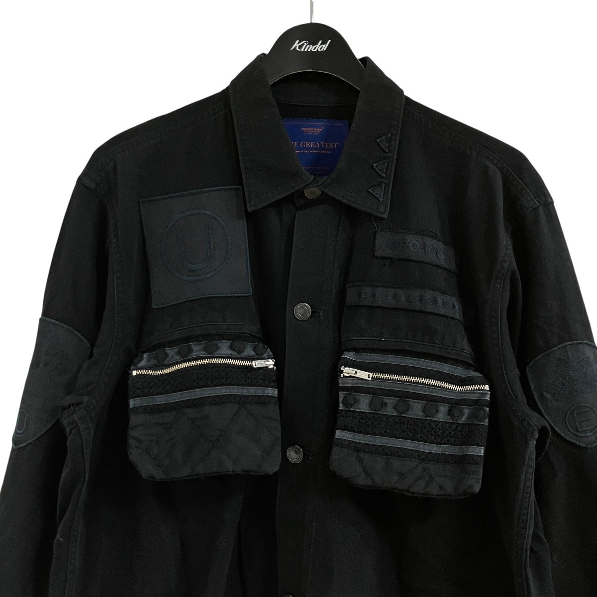 UNDERCOVERアンダーカバーSCAB期★GIZ柄ノースリーブカットソー黒M UNDERCOVER(アンダーカバー) 16SS SCAB期復刻 GIZ柄ワッペン付き