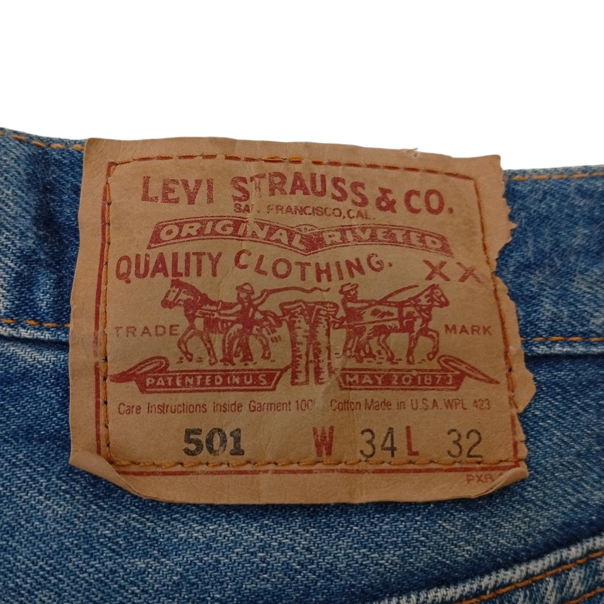LEVI’S 80sデニムパンツ501 古着・中古-5枚目のアイテム画像