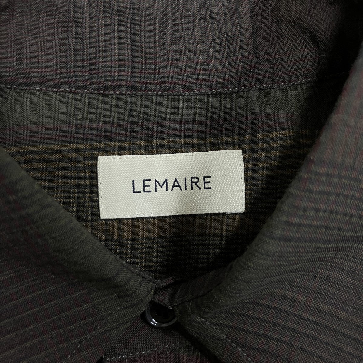LEMAIRE チェックダブルポケットオーバーシャツ 古着・中古-5枚目のアイテム画像