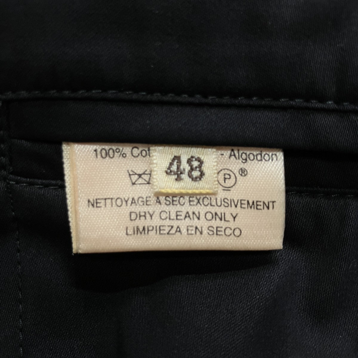 HERMES レザースウィッチング コットンボタンアップジャケット 古着・中古-5枚目のアイテム画像