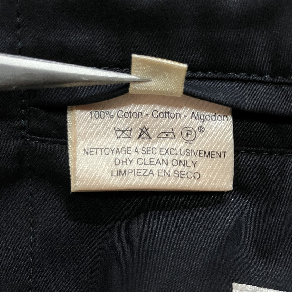 HERMES レザースウィッチング コットンボタンアップジャケット 古着・中古-6枚目のアイテム画像