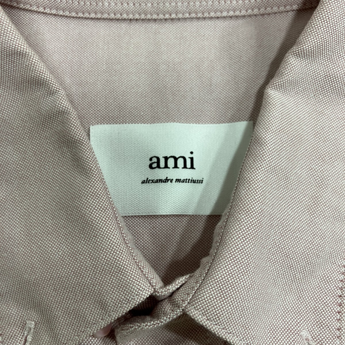 AMI Alexandre Mattiussi ロゴシャンブレーシャツ 古着・中古-5枚目のアイテム画像