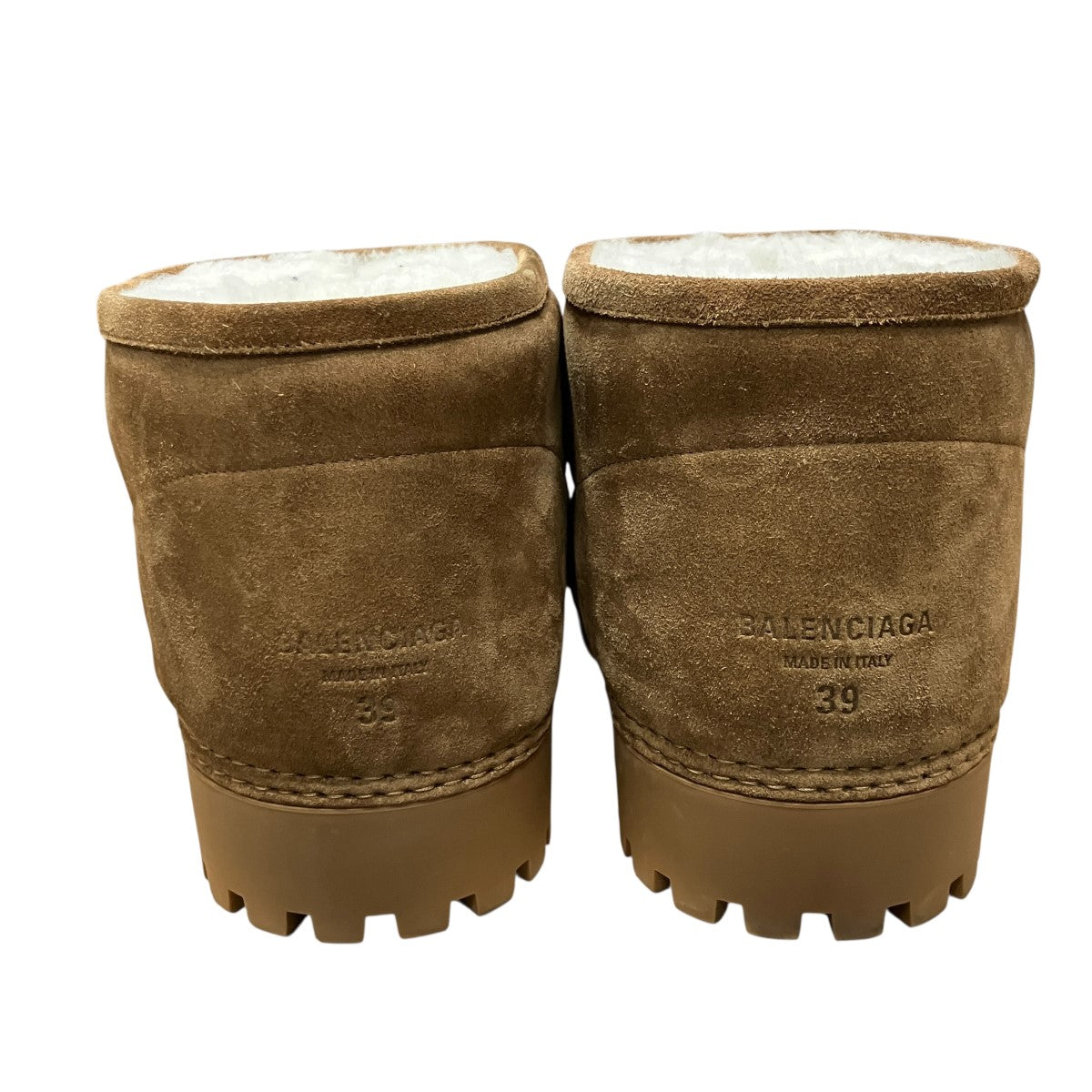 BALENCIAGA ムートンブーツ ブラウン 37 BALENCIAGA(バレンシアガ) ムートンブーツ 803771 キャメル サイズ 39