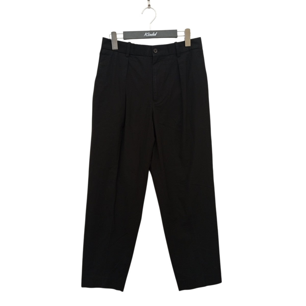 FRONT PLEATS PEGTOP ORGANIC COTTON DRY GABERDINEタックパンツA21B-08PT01C