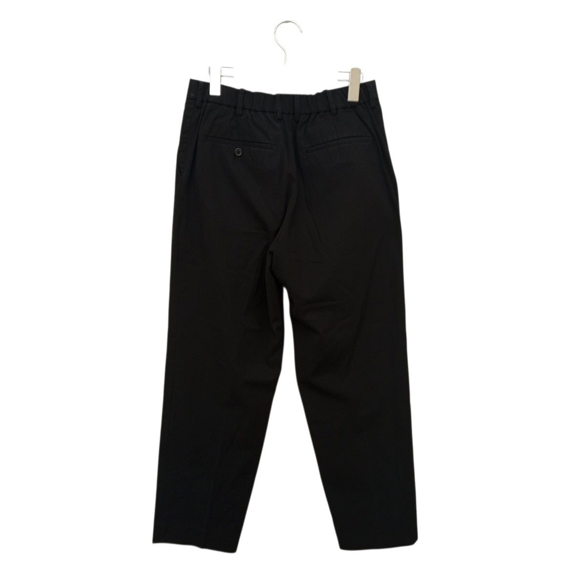 FRONT PLEATS PEGTOP ORGANIC COTTON DRY GABERDINEタックパンツA21B-08PT01C