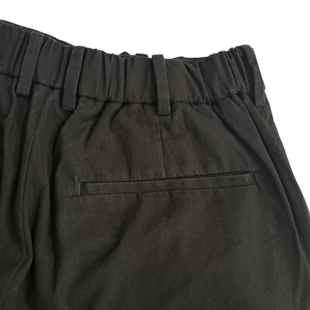 FRONT PLEATS PEGTOP ORGANIC COTTON DRY GABERDINEタックパンツA21B-08PT01C