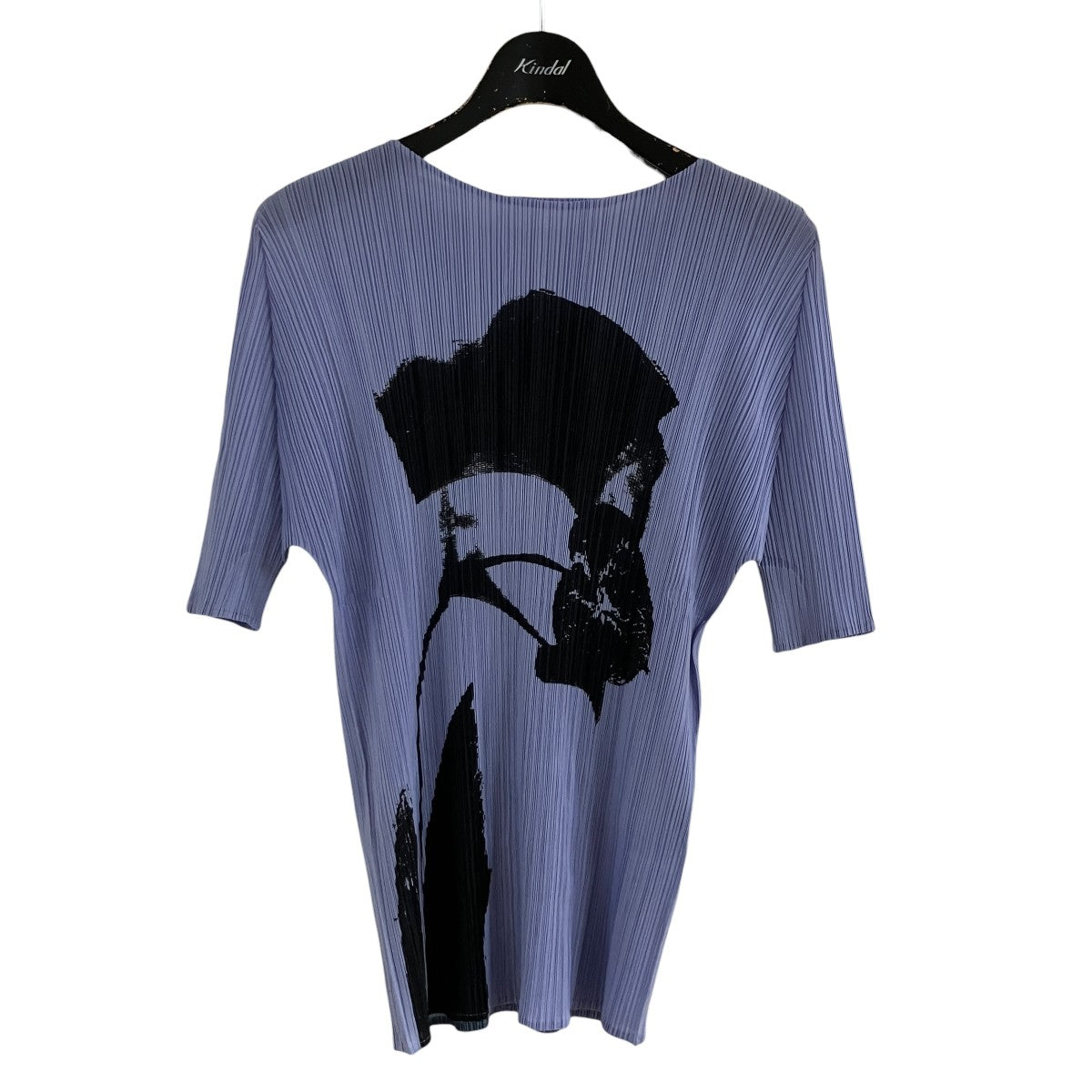 プリントプリーツTシャツ