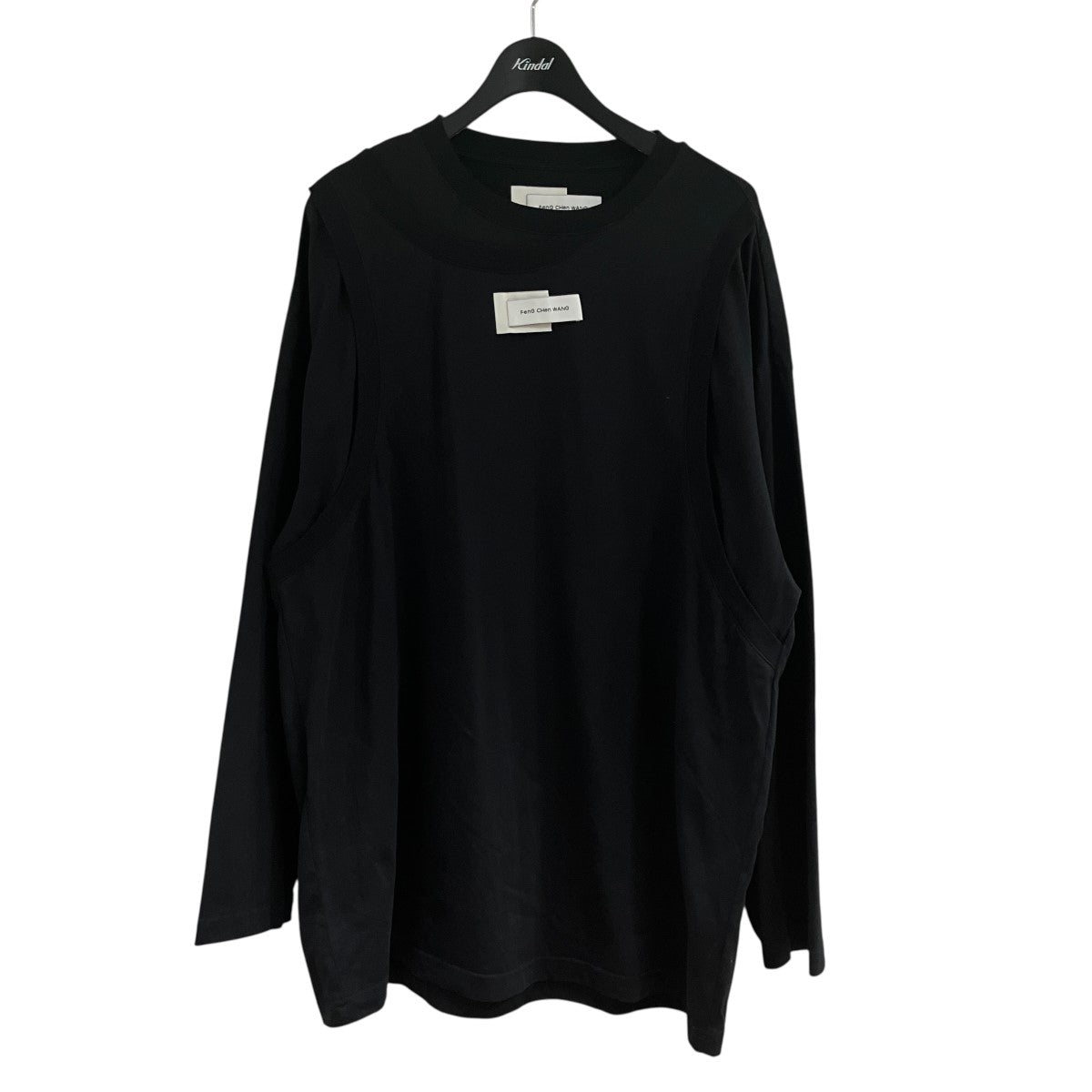 ロゴパッチレイヤードデザインTシャツ