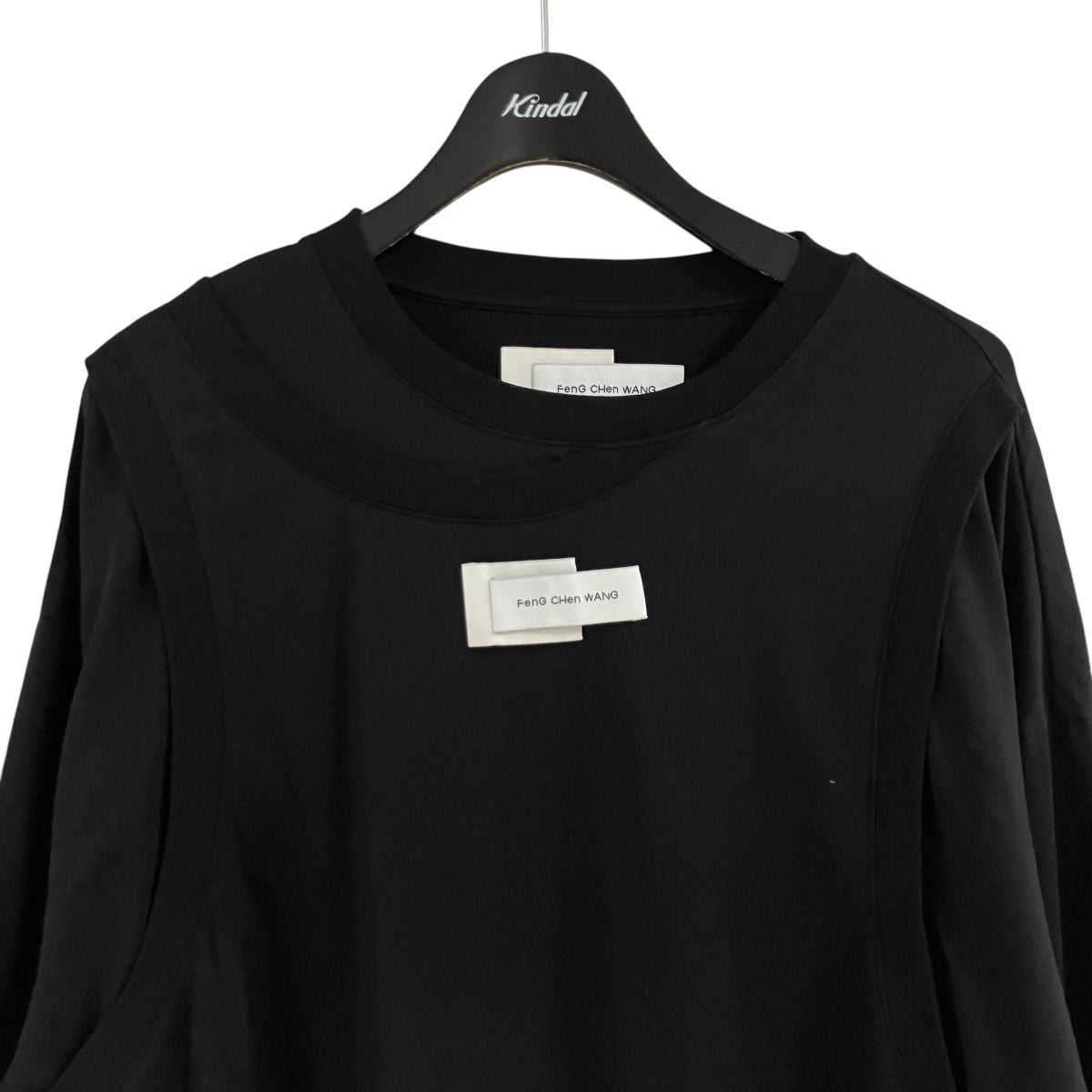 ロゴパッチレイヤードデザインTシャツ