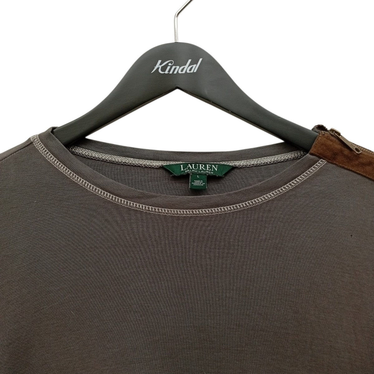 RALPH LAUREN エルボーパッチジップカットソーロンT 古着・中古-10枚目のアイテム画像