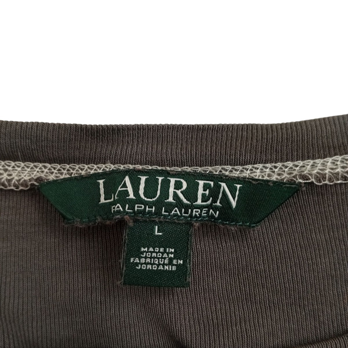RALPH LAUREN エルボーパッチジップカットソーロンT 古着・中古-6枚目のアイテム画像