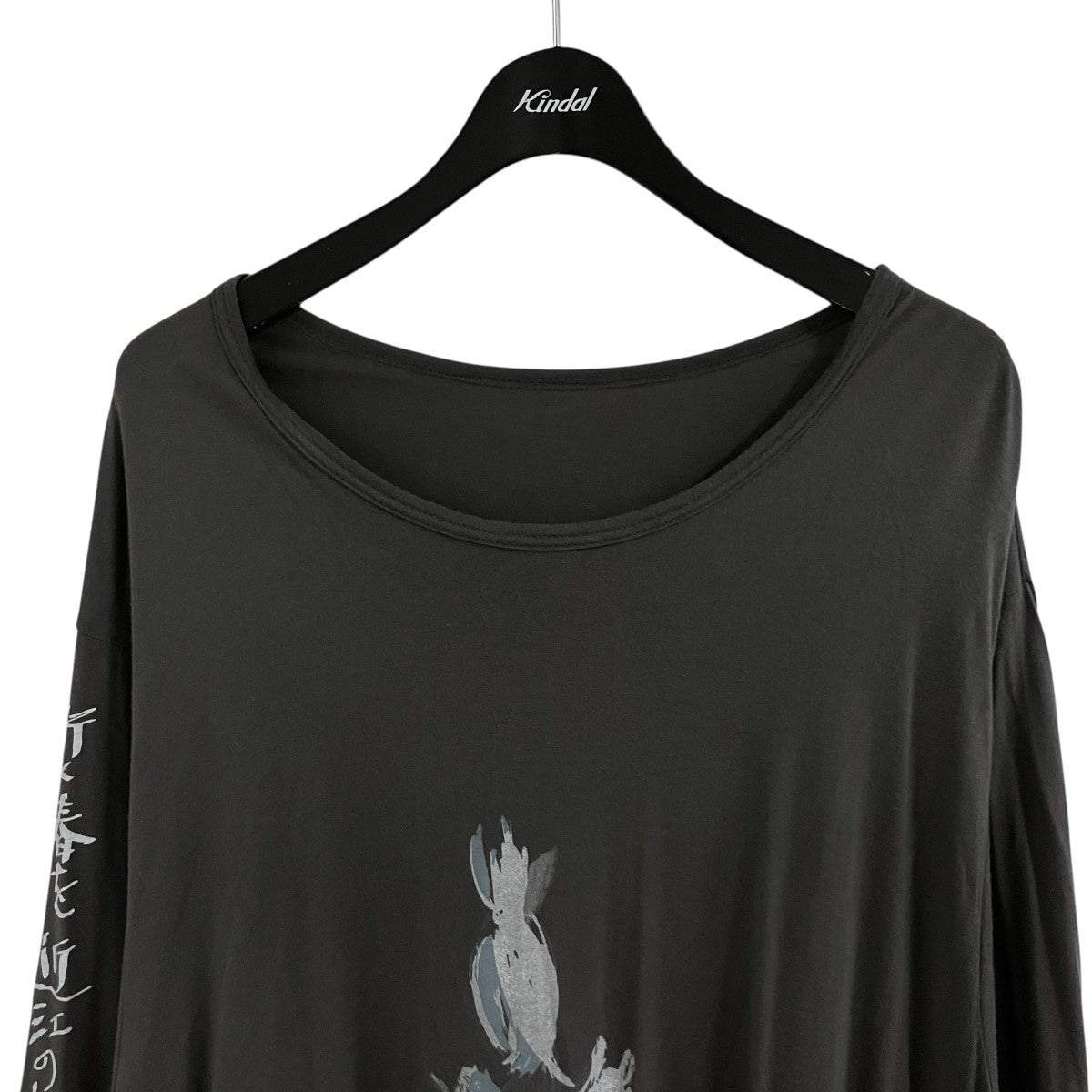 プリントロングスリーブロングTシャツ