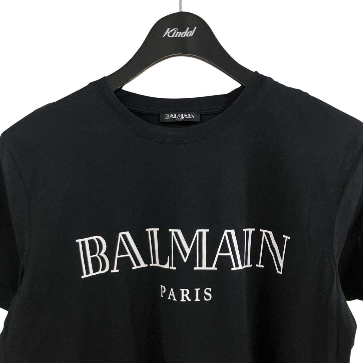BALMAIN バルマン　Tシャツ 黒 BALMAIN(バルマン) プリントTシャツ ブラック サイズ S｜【公式