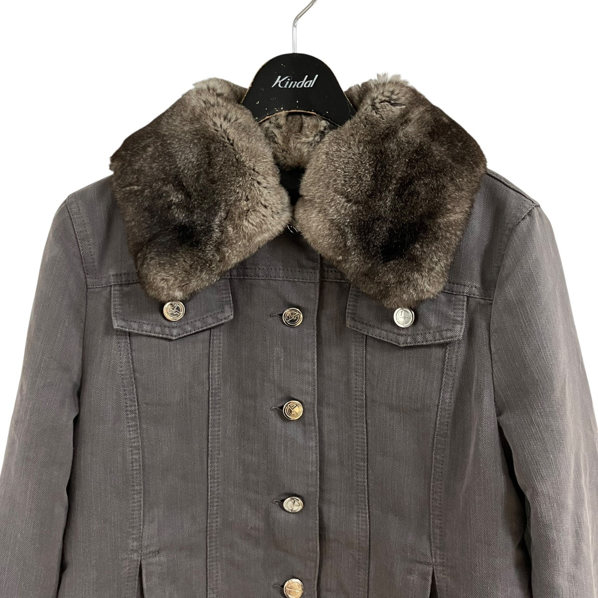 GIORGIO ARMANI デタッチャブルファートラッカージャケット 古着・中古-2枚目のアイテム画像