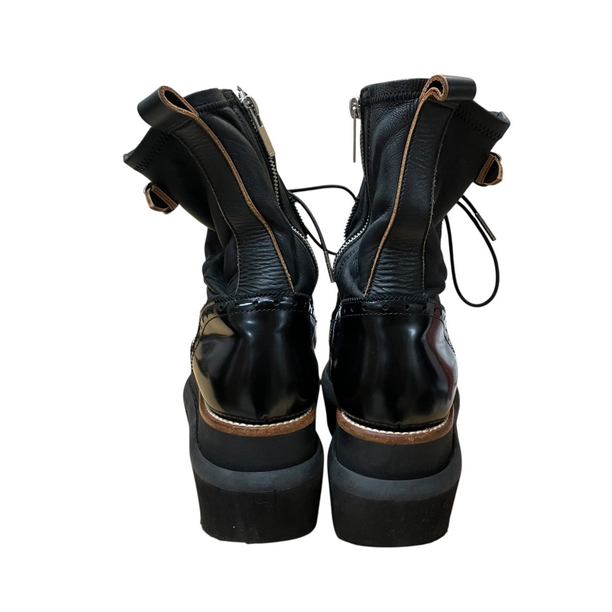 sacai(サカイ) ウィングチップエンジニアブーツ ブラック サイズ 36