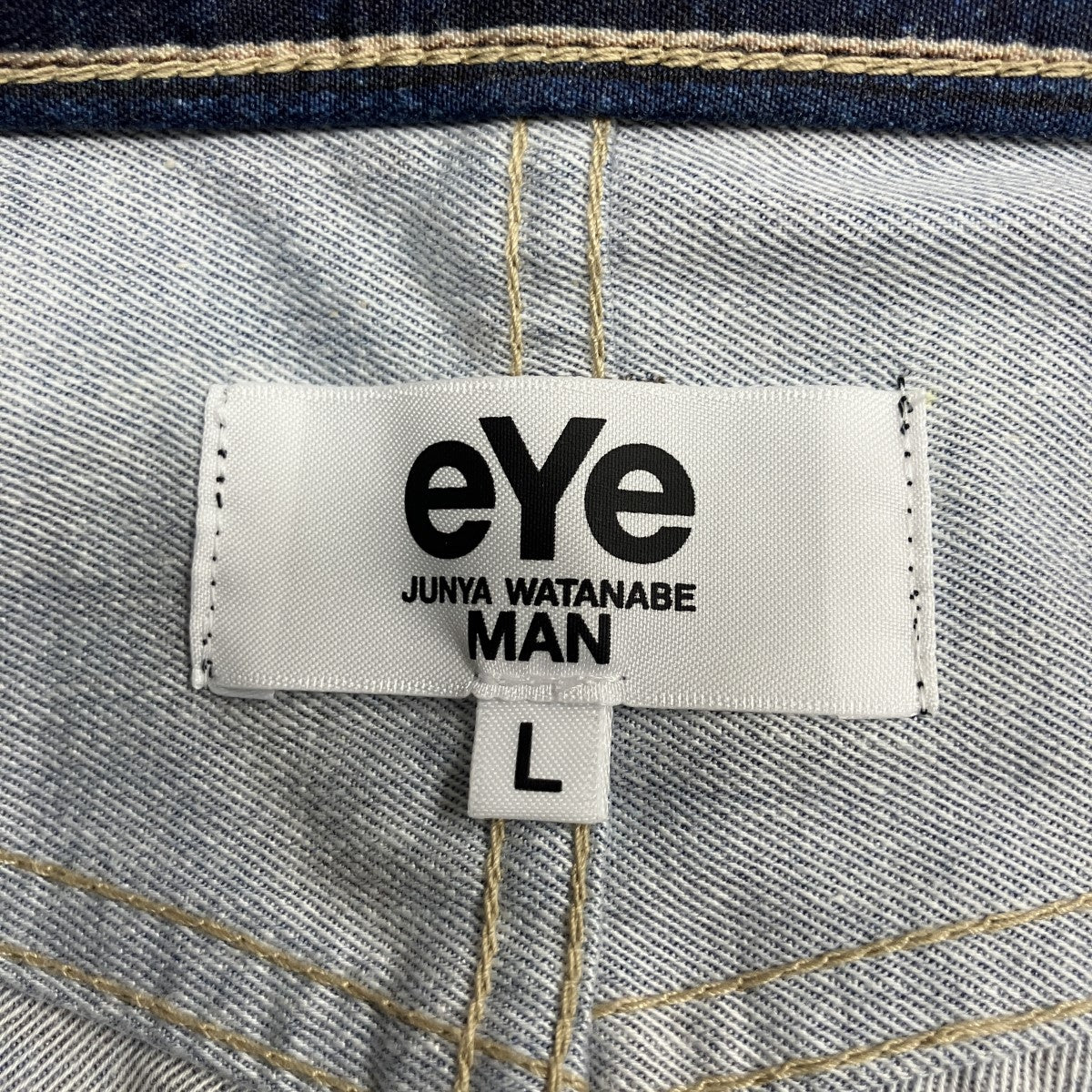 綿ナイロンツイル転写デニムパンツ