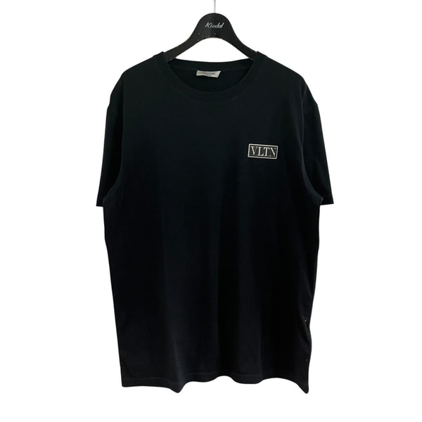 ヴァレンティノ Tシャツ VALENTINO(ヴァレンチノ) ラバーロゴTシャツ UV3MG08G6LC ブラック