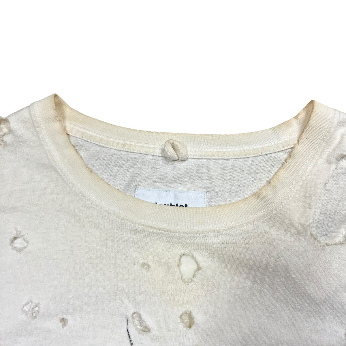 ダメージ加工ロングスリーブTシャツ