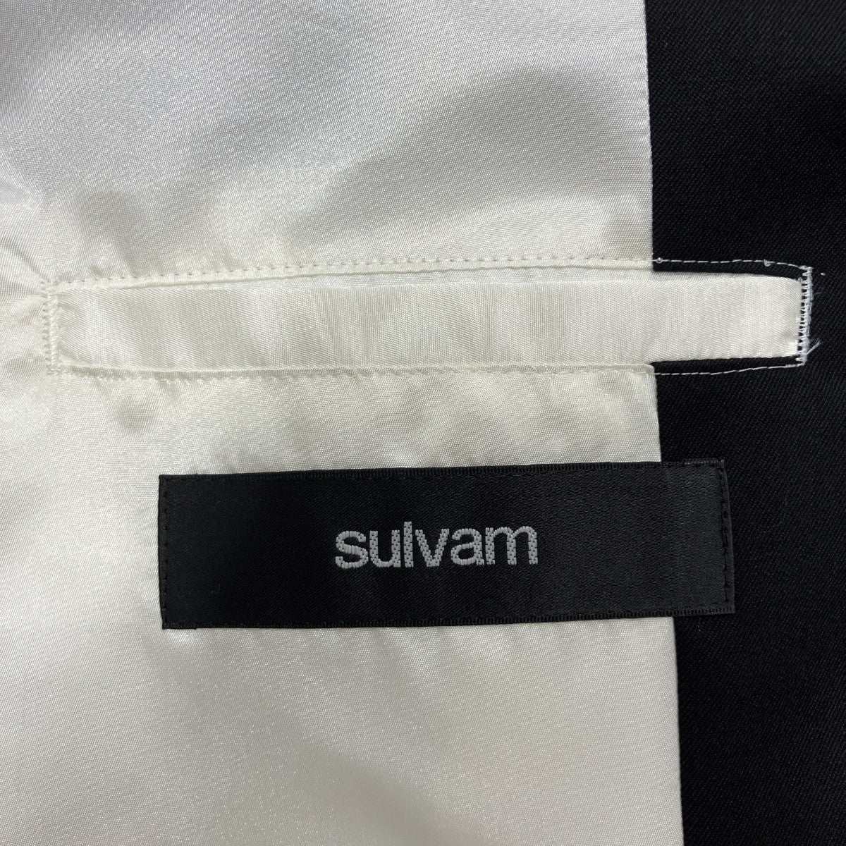 sulvam(サルバム) クラシックオーバーコート M-C01-100 ブラック