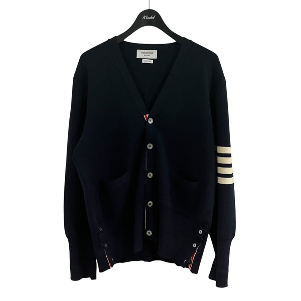 Thom Browne(トム・ブラウン) ウール 4BAR Vネック カーディガン