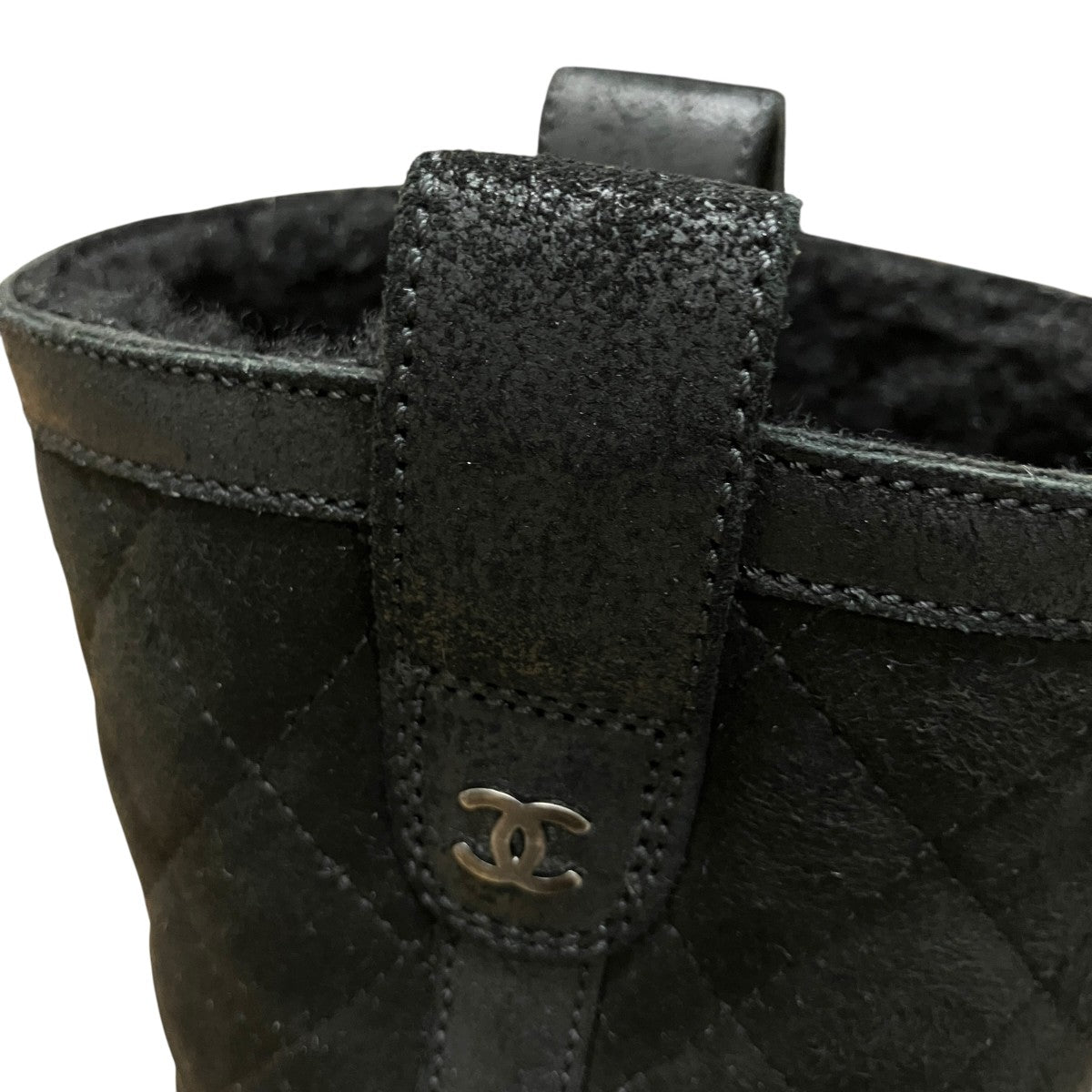 CHANEL マトラッセココマークムートンブーツ 古着・中古-10枚目のアイテム画像