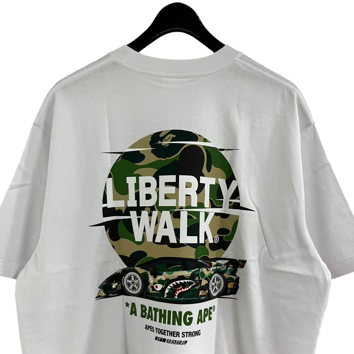 A BATHING APE×LIBERTY WALK プリントTシャツ 古着・中古-4枚目のアイテム画像