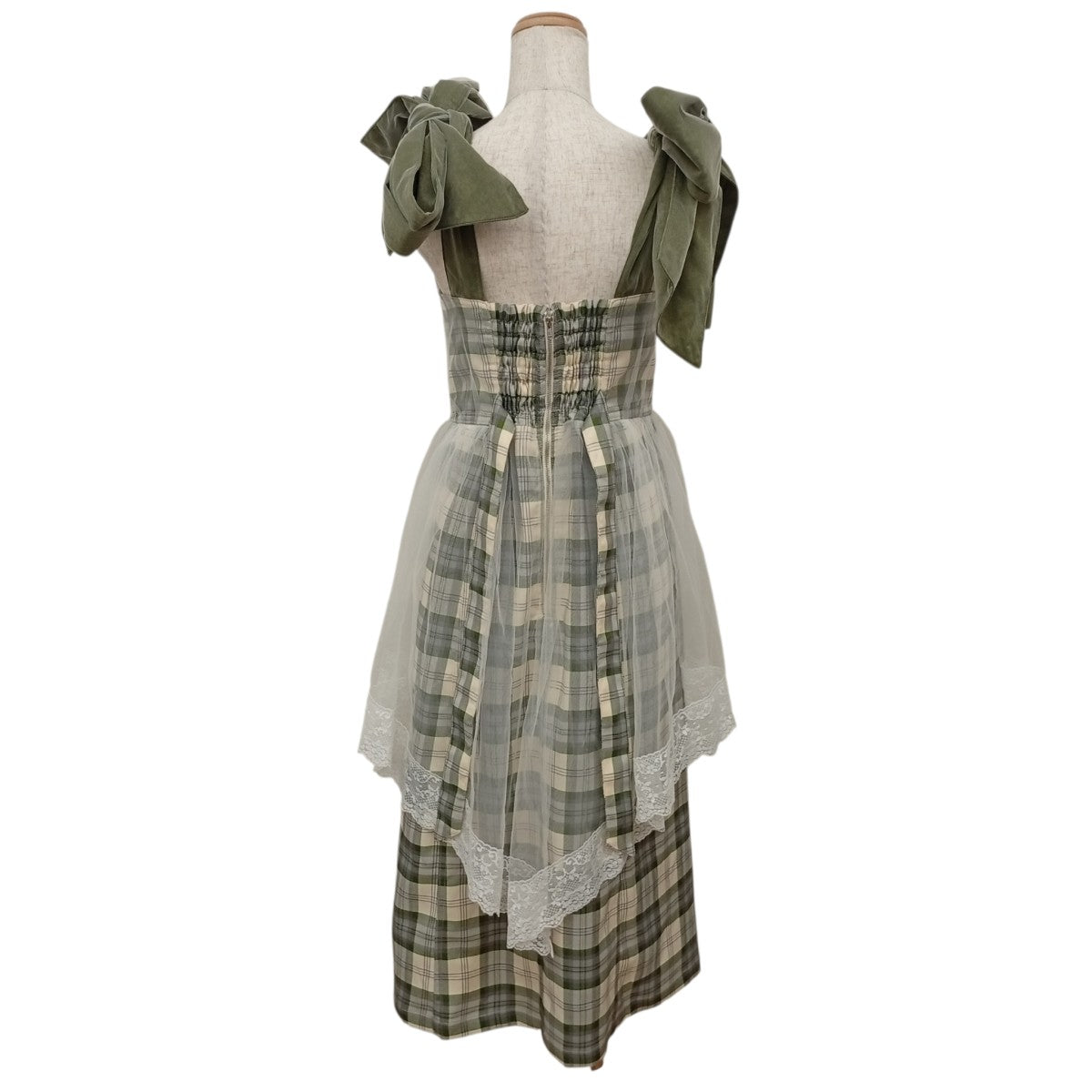 VEILED DRESS チュールドッキングワンピース2324203016
