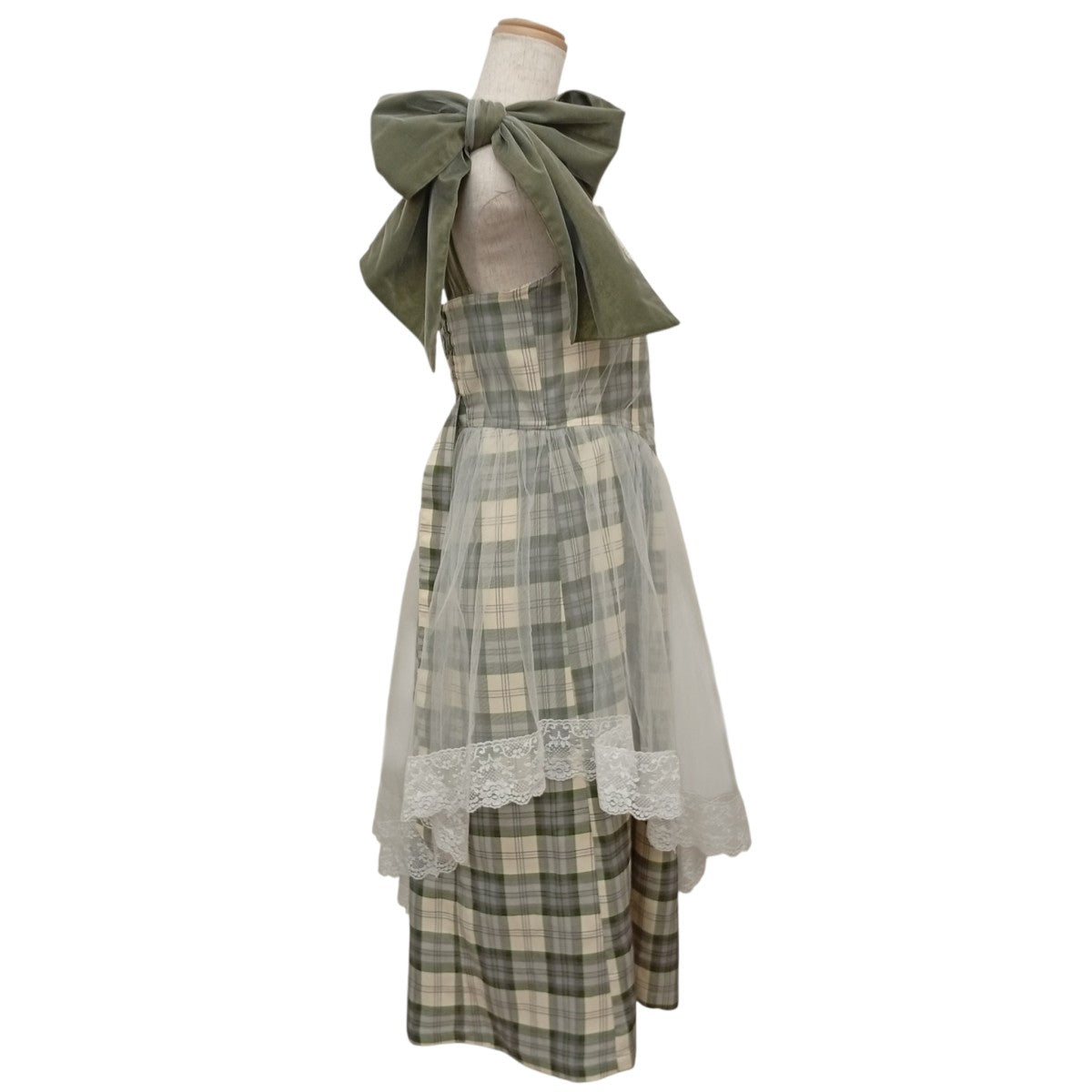 VEILED DRESS チュールドッキングワンピース2324203016