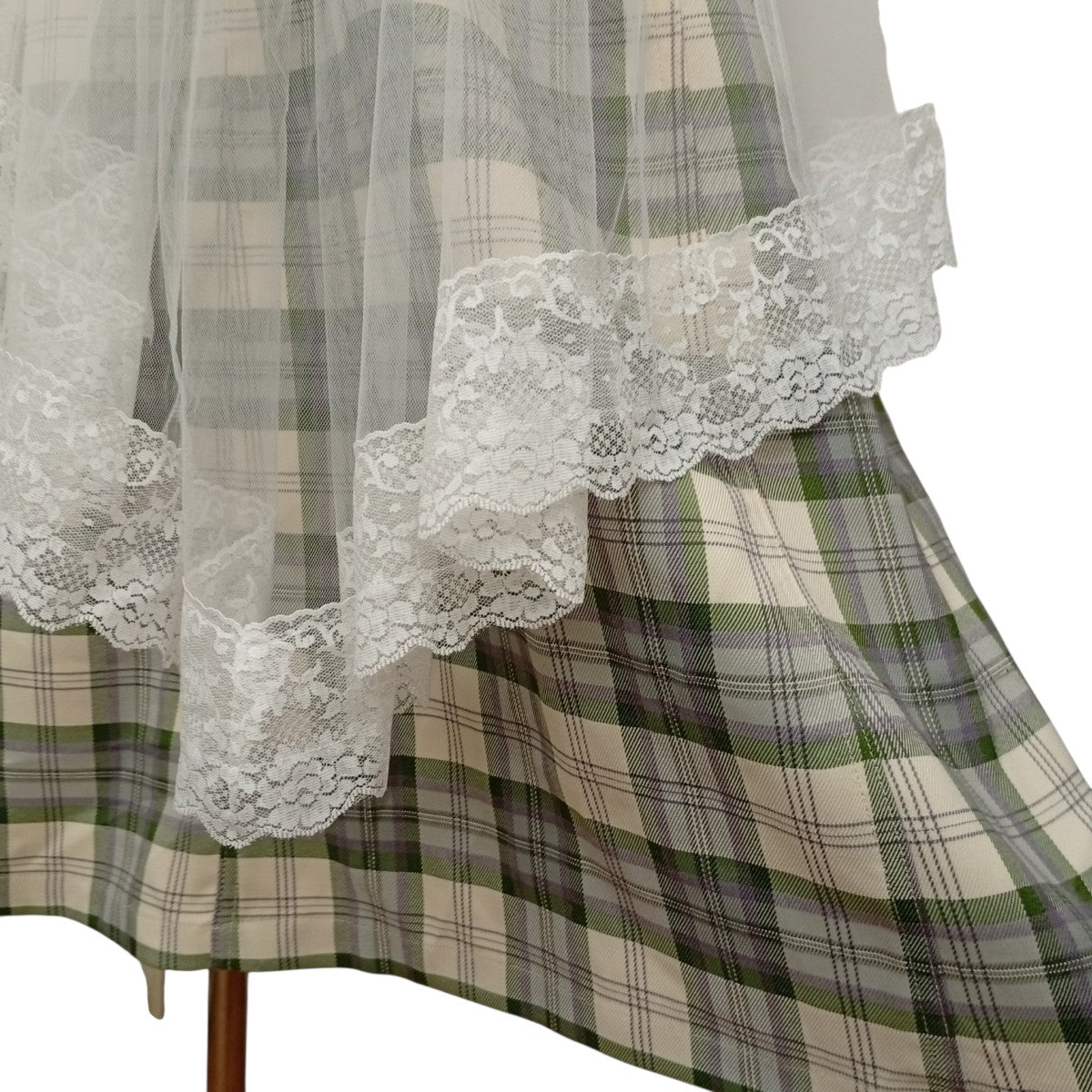 VEILED DRESS チュールドッキングワンピース2324203016