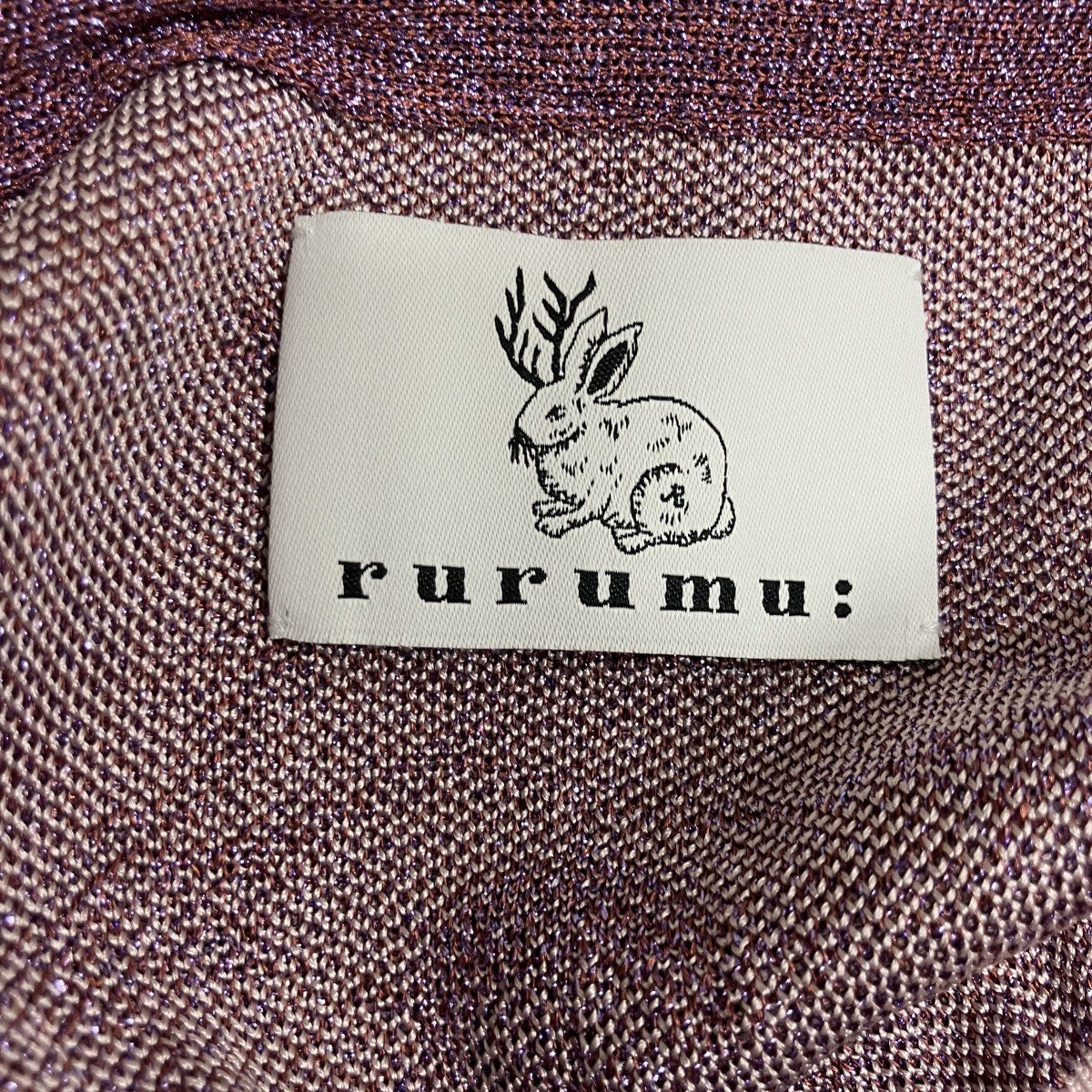 rurumu： フリンジジャガードデザインニットワンピース 古着・中古-5枚目のアイテム画像
