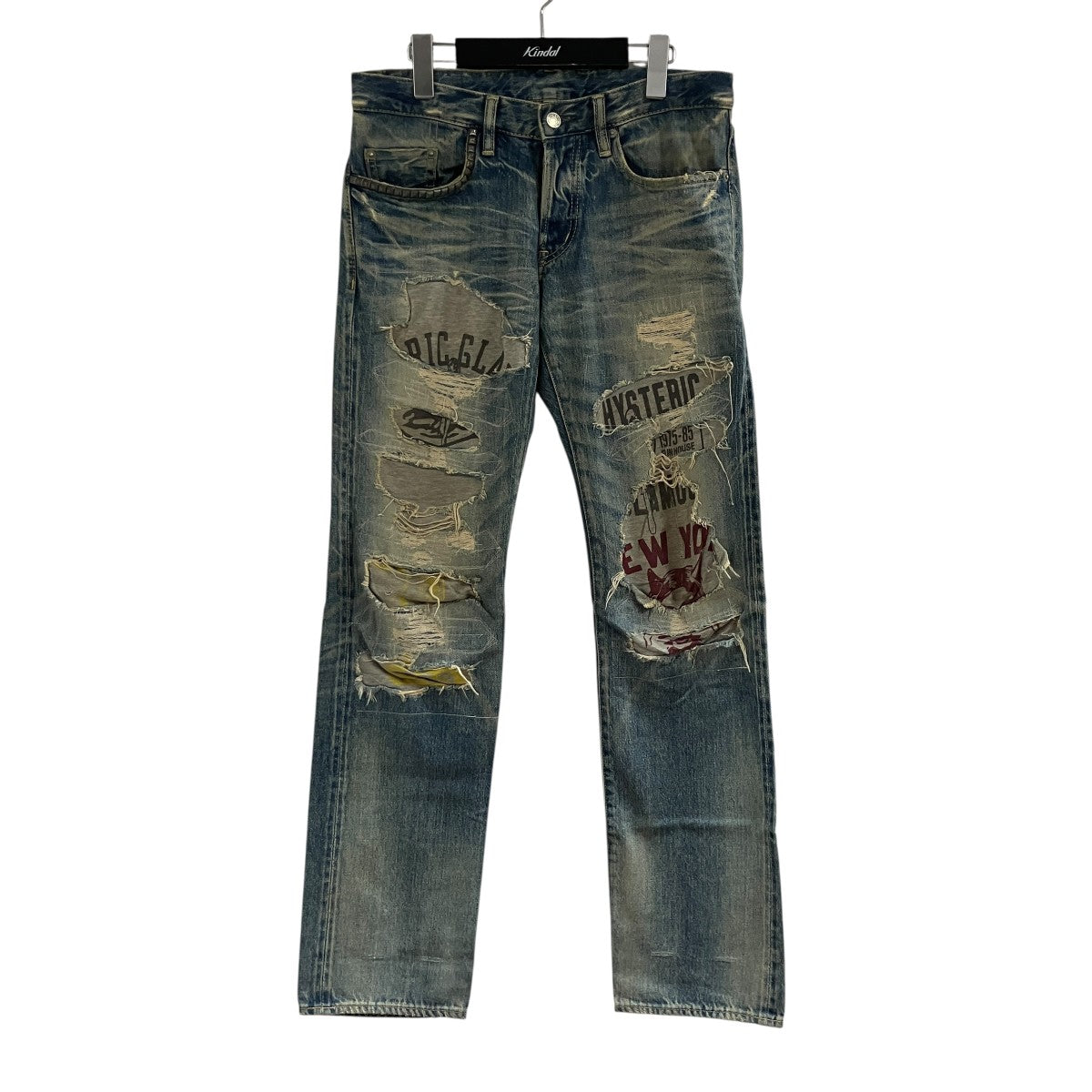 Hysteric Glamour クラッシュデザインデニムパンツ 古着・中古-1枚目のアイテム画像