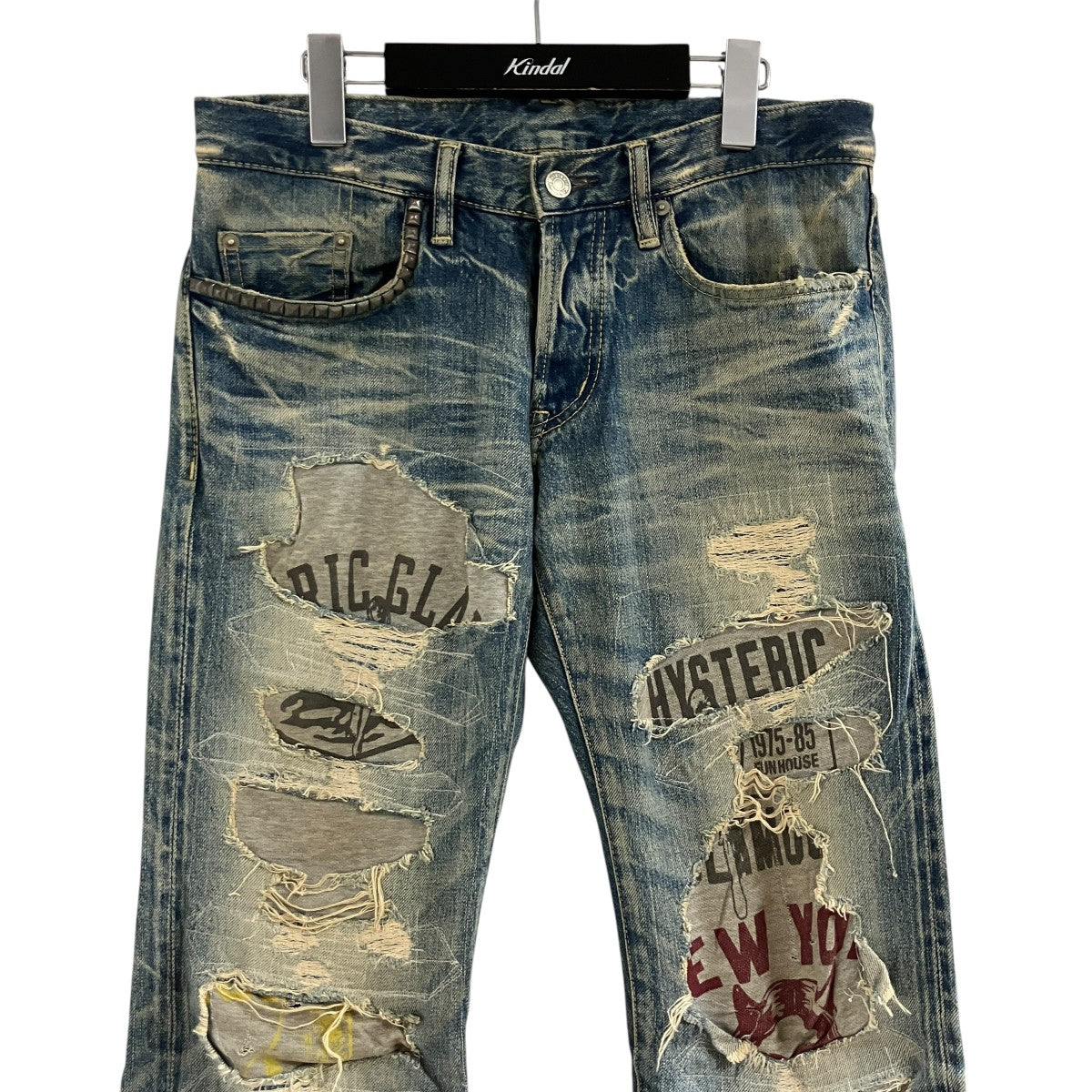 Hysteric Glamour クラッシュデザインデニムパンツ 古着・中古-2枚目のアイテム画像