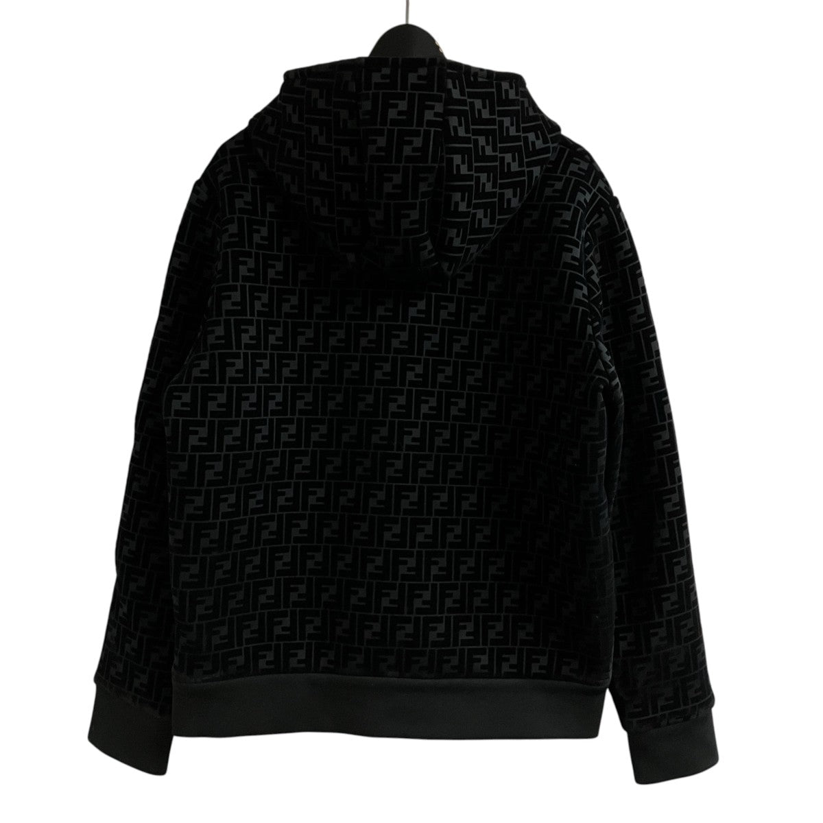 FENDI ズッカ柄ベロアフーデッドジャケット 古着・中古-3枚目のアイテム画像