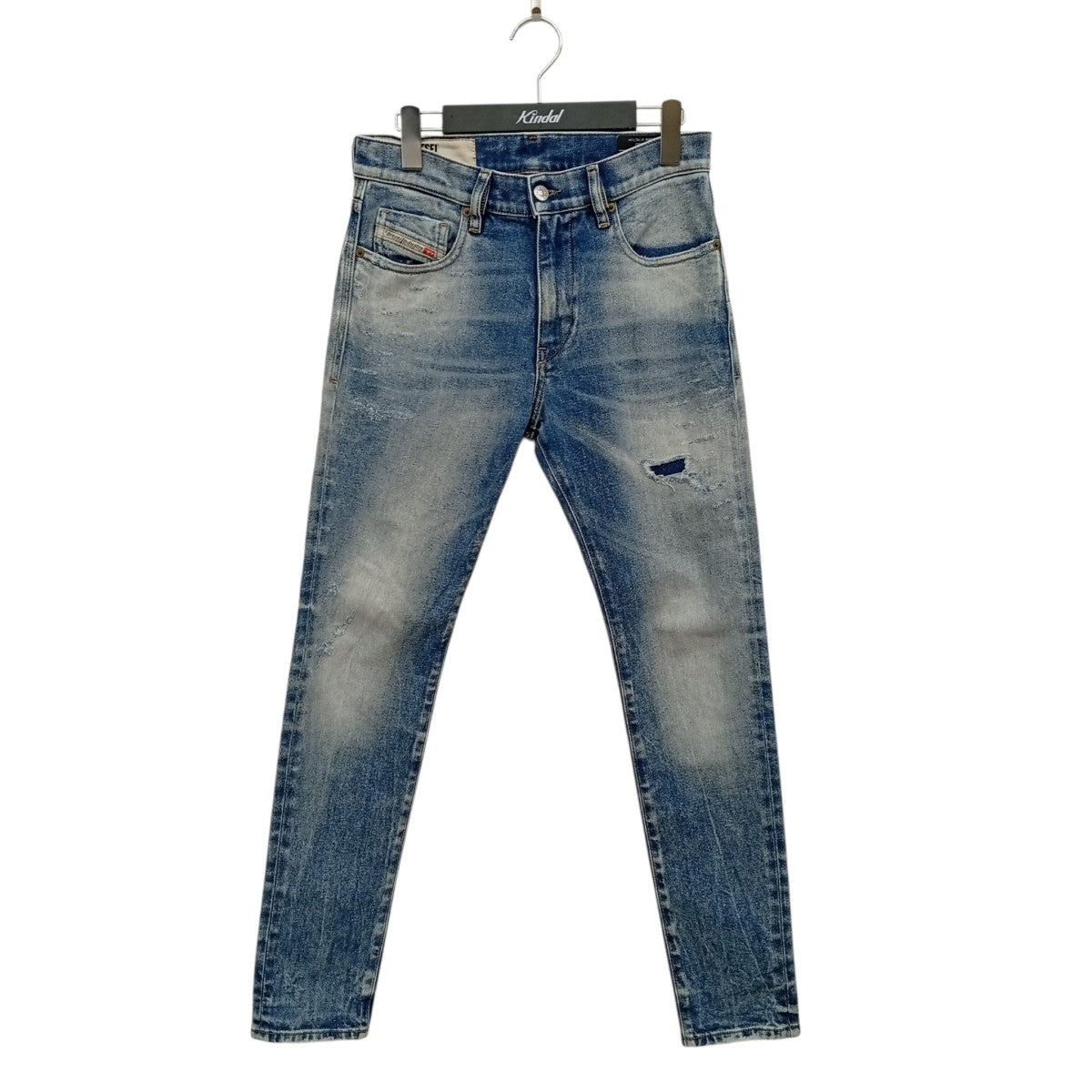 ダメージ加工スキニーデニムパンツW27-L30