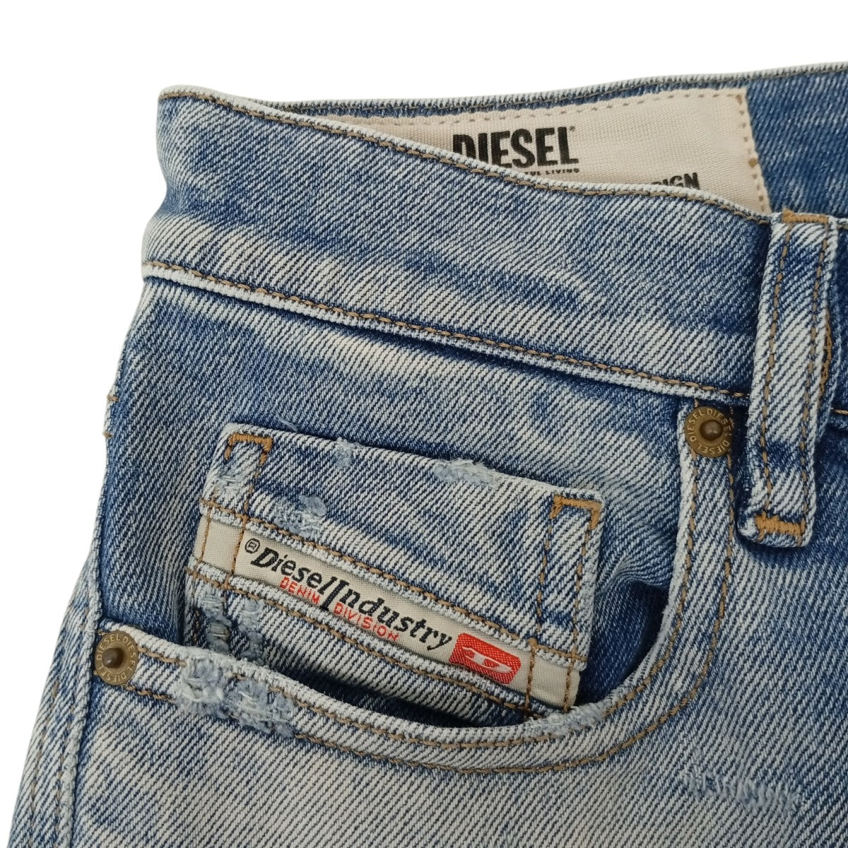ダメージ加工スキニーデニムパンツW27-L30