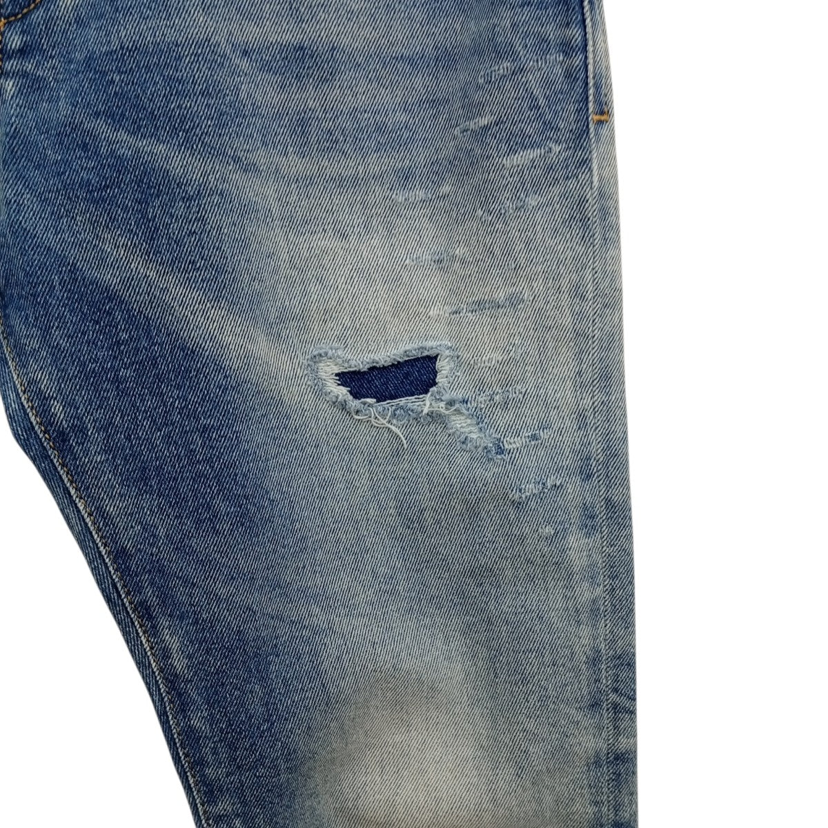 ダメージ加工スキニーデニムパンツW27-L30