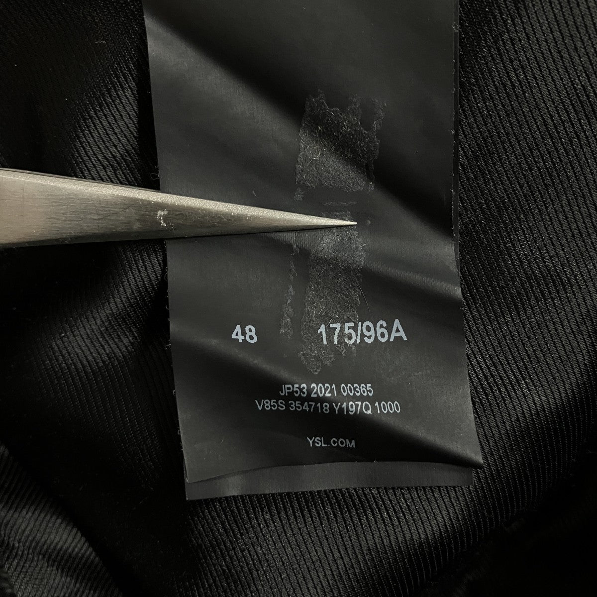 Saint Laurent Paris ウールテディジャケット 古着・中古-6枚目のアイテム画像