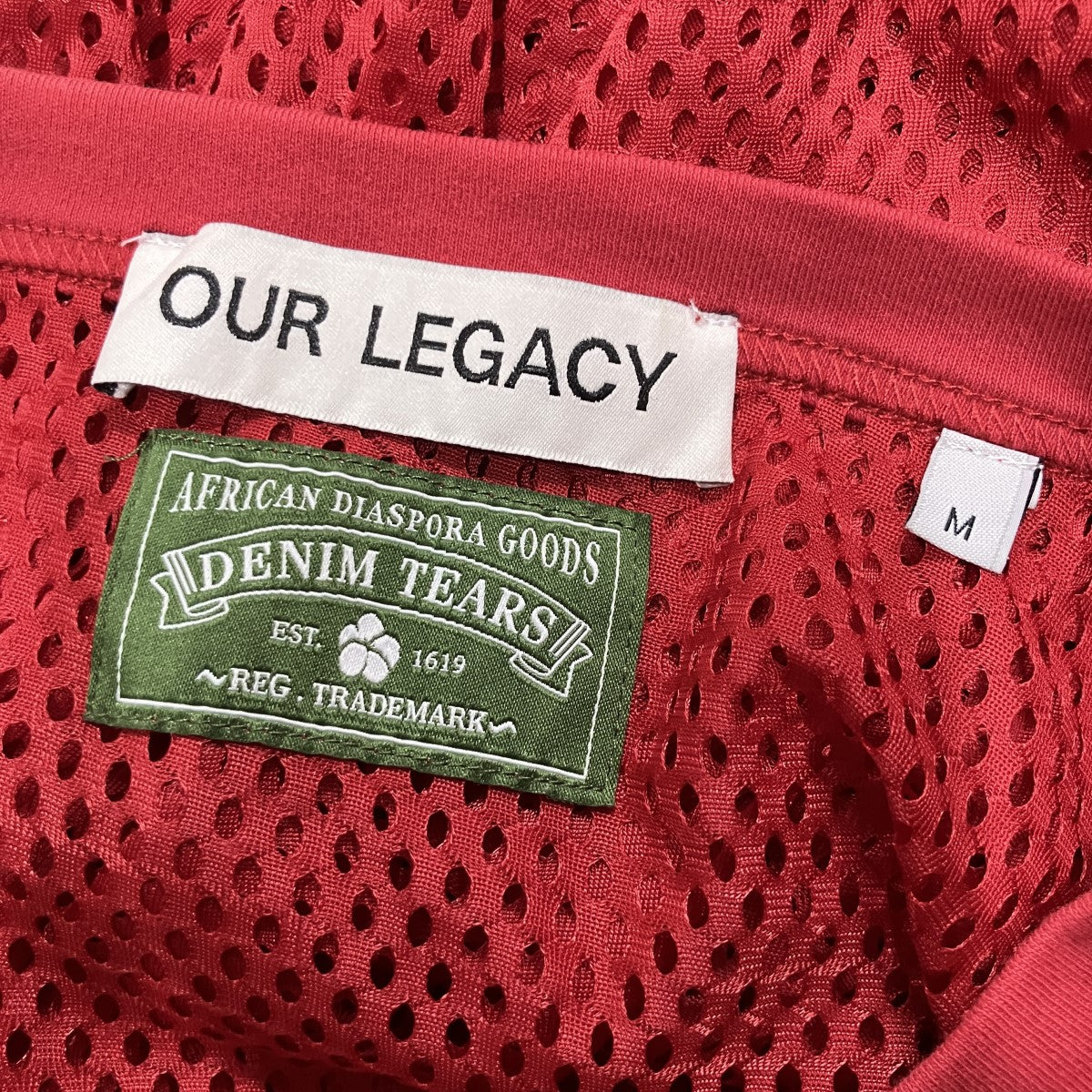 OUR LEGACY(アワーレガシー) メッシュカットソー WS4226HJB レッド