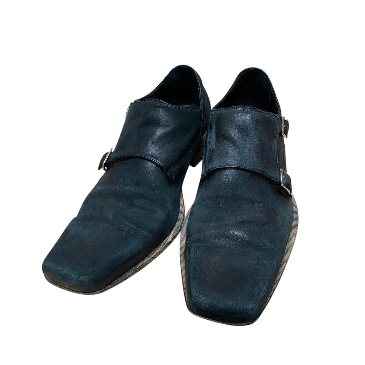BALENCIAGA MONK EXT モンクダービーカーフスキン シューズ 古着・中古-1枚目のアイテム画像