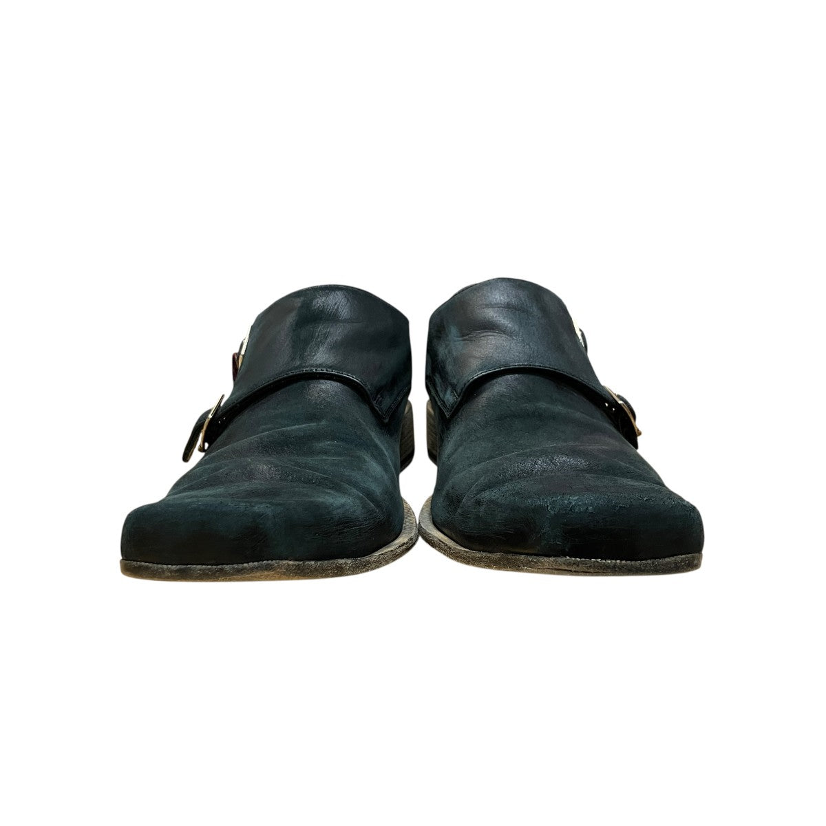 BALENCIAGA MONK EXT モンクダービーカーフスキン シューズ 古着・中古-2枚目のアイテム画像