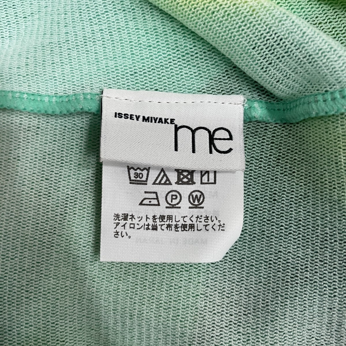 me ISSEY MIYAKE(ミーイッセイミヤケ) プリントシアーハイネック