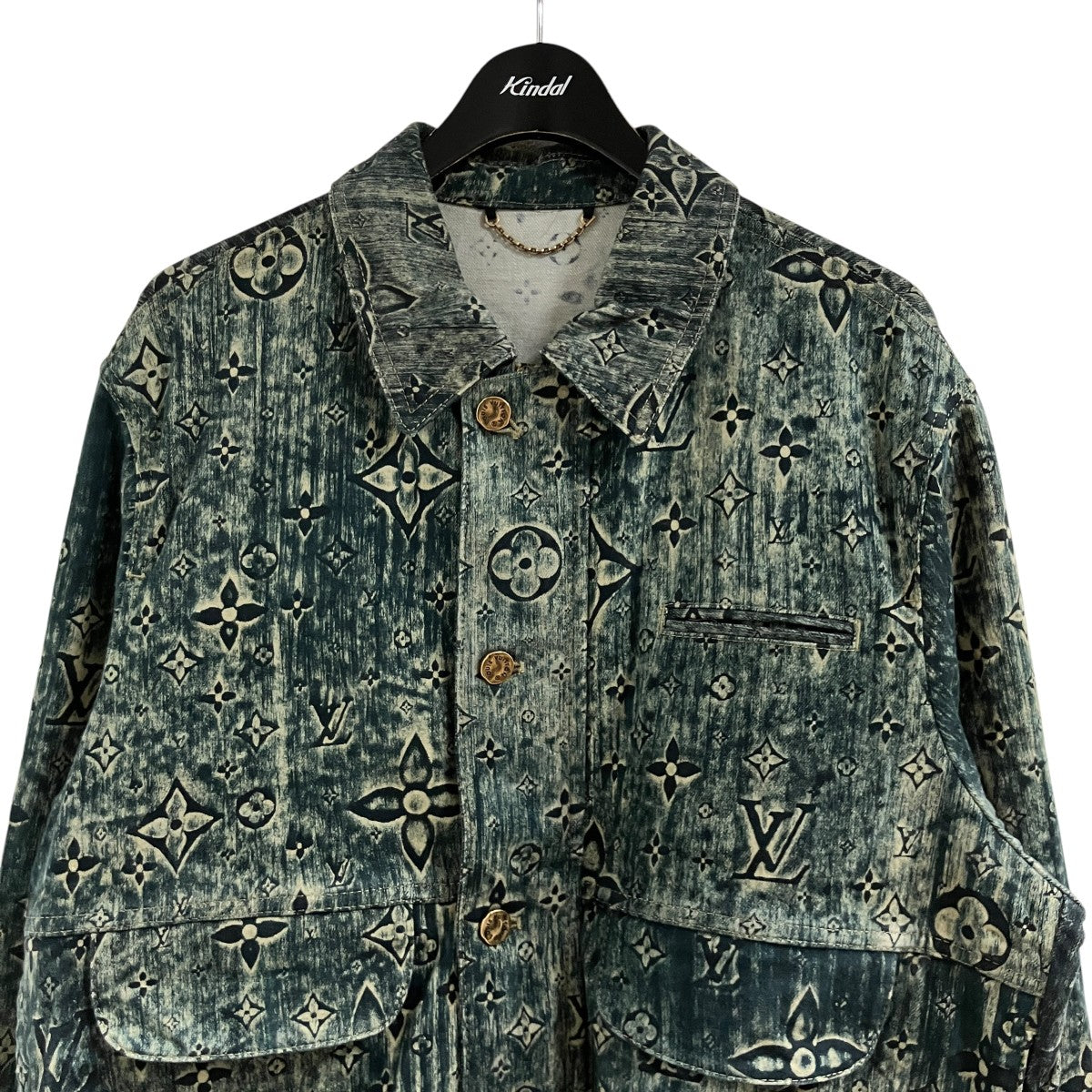 LOUIS VUITTON モノグラムテーラードデニムジャケット 古着・中古-2枚目のアイテム画像