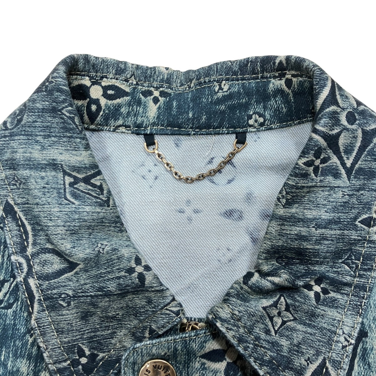 LOUIS VUITTON モノグラムテーラードデニムジャケット 古着・中古-5枚目のアイテム画像