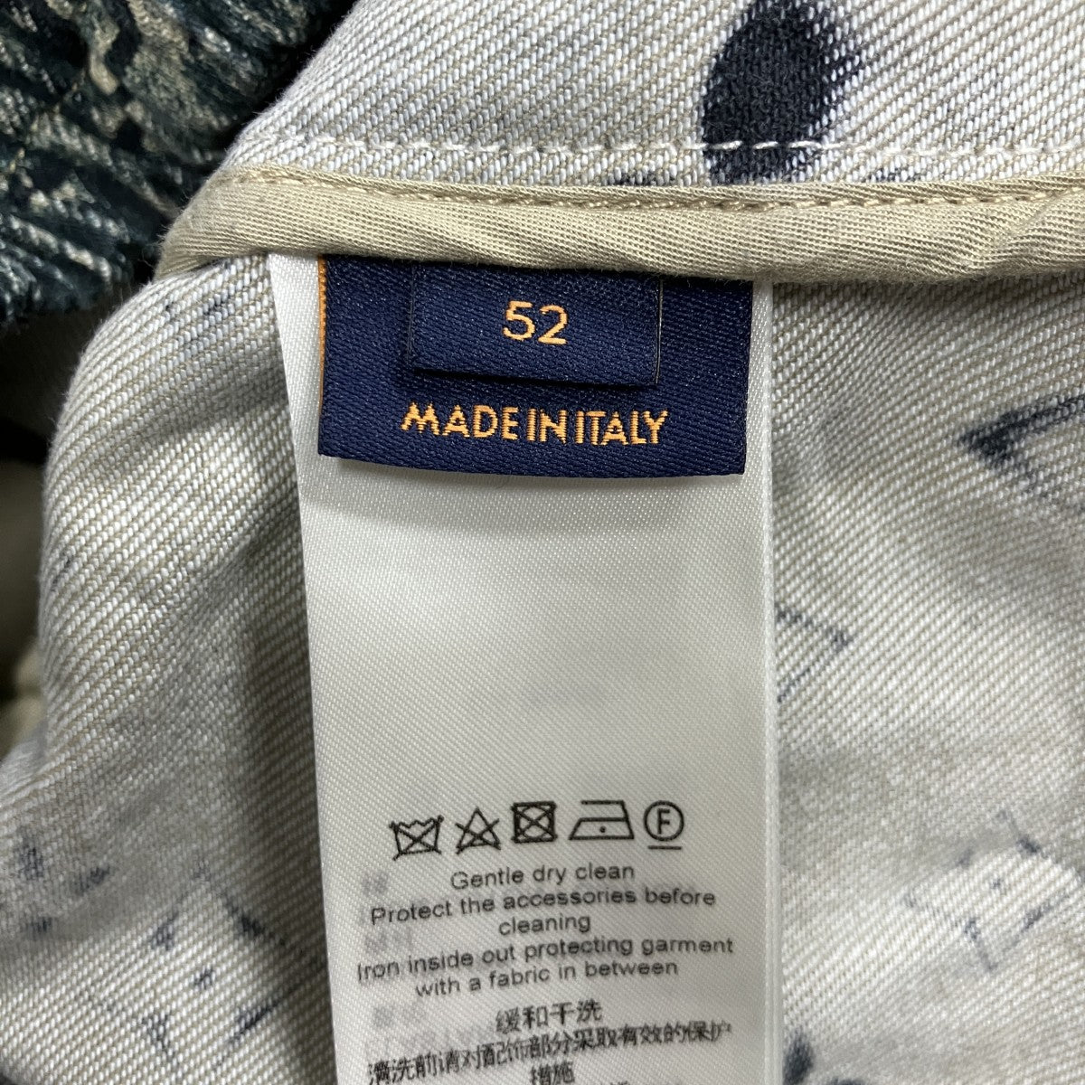 LOUIS VUITTON モノグラムテーラードデニムジャケット 古着・中古-6枚目のアイテム画像