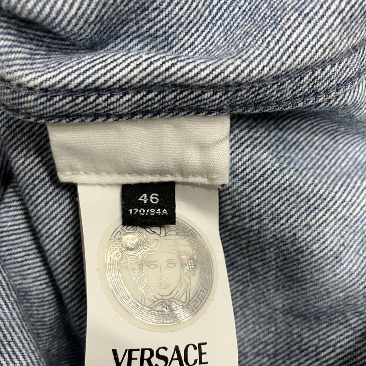 VERSACE メデューサボタン デニムシャツ ジャケット 古着・中古-6枚目のアイテム画像