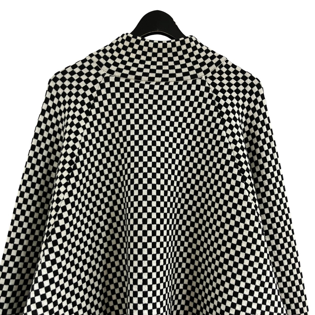 RAF SIMONS ARCHIVE REDUX チェッカーデザインジップカーディガン 古着・中古-4枚目のアイテム画像