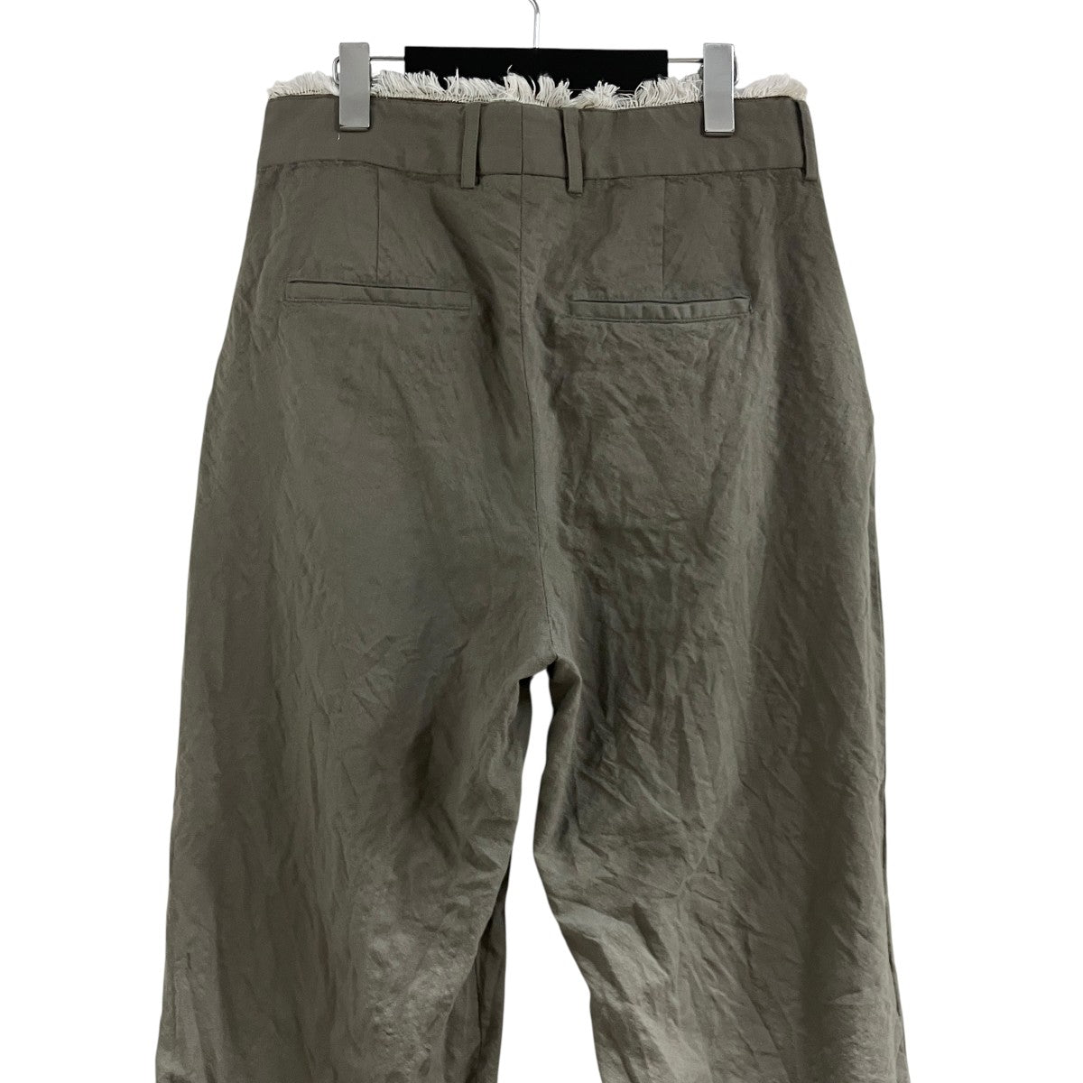 OUR LEGACY フリンジヴァージンウールパンツ 古着・中古-4枚目のアイテム画像